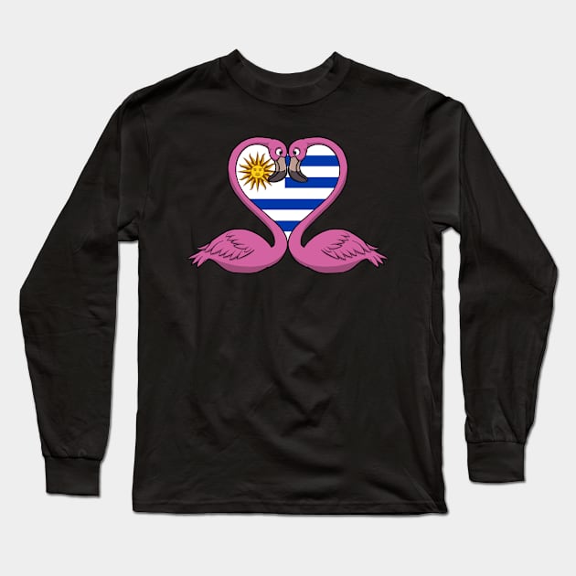 Flamingo Uruguay Long Sleeve T-Shirt by RampArt